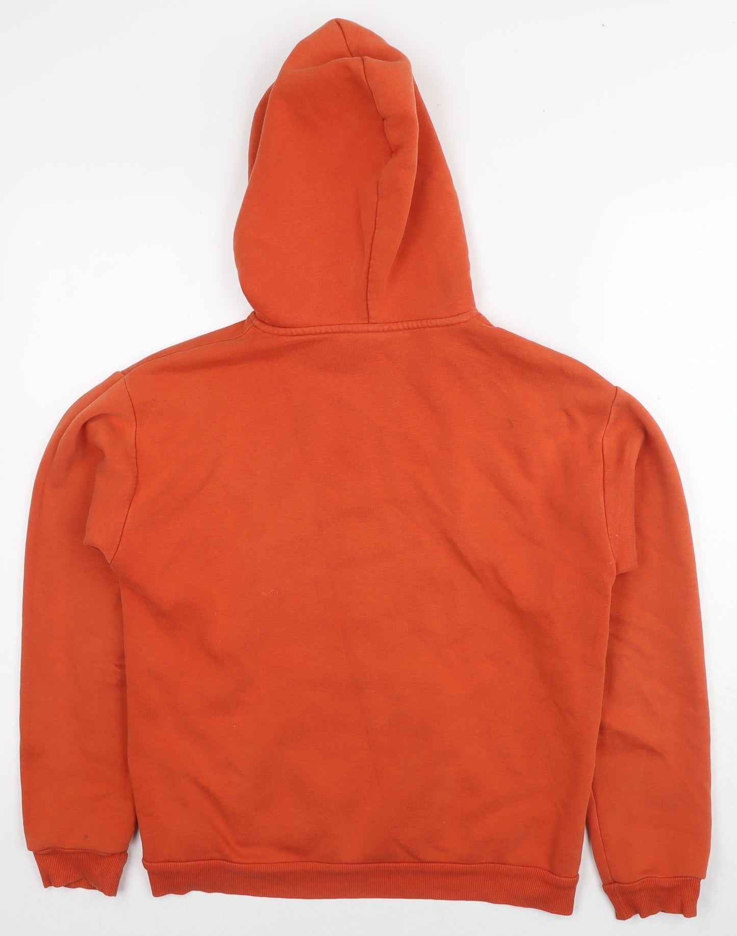 Topshop Womens Orange Polyester Pullover Hoodie Size 8 Pullover
