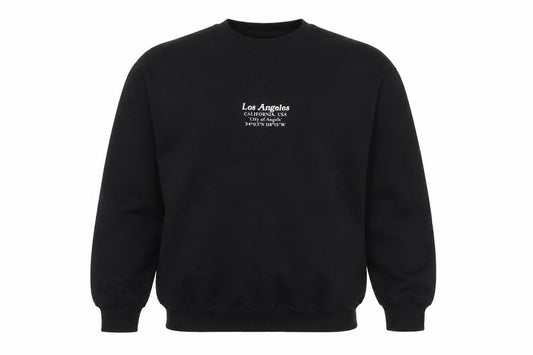 Topman Mens Black Polyester Pullover Sweatshirt Size M - Los Angeles