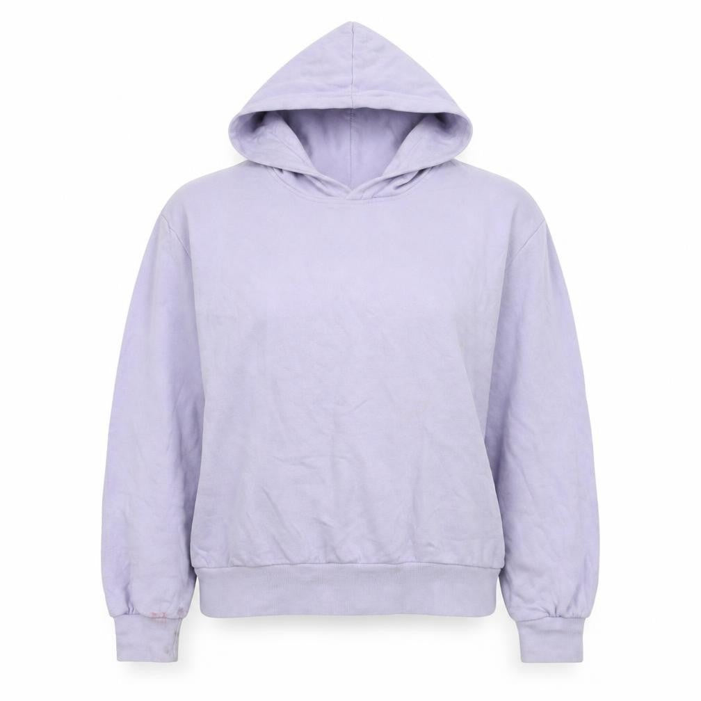 H&M Womens Purple Cotton Pullover Hoodie Size S Pullover