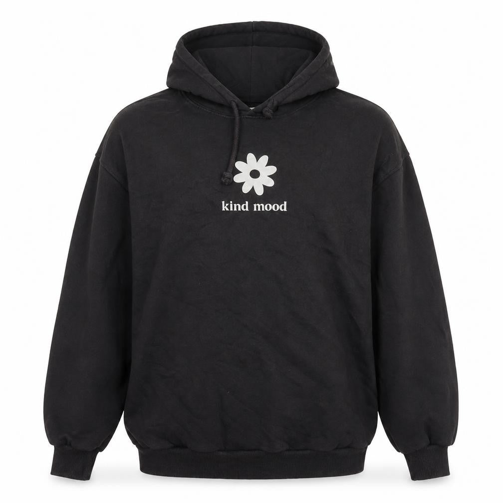 Pull&Bear Womens Brown Cotton Pullover Hoodie Size S Pullover - Kind Mood Flower
