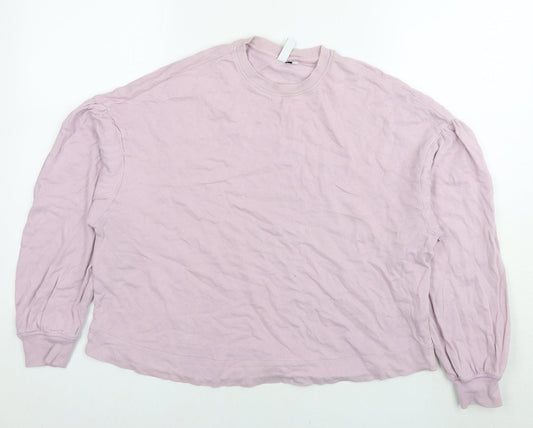 & Other Stories Womens Pink Cotton Pullover Sweatshirt Size XS Pullover