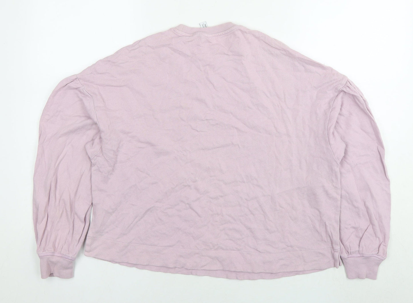 & Other Stories Womens Pink Cotton Pullover Sweatshirt Size XS Pullover