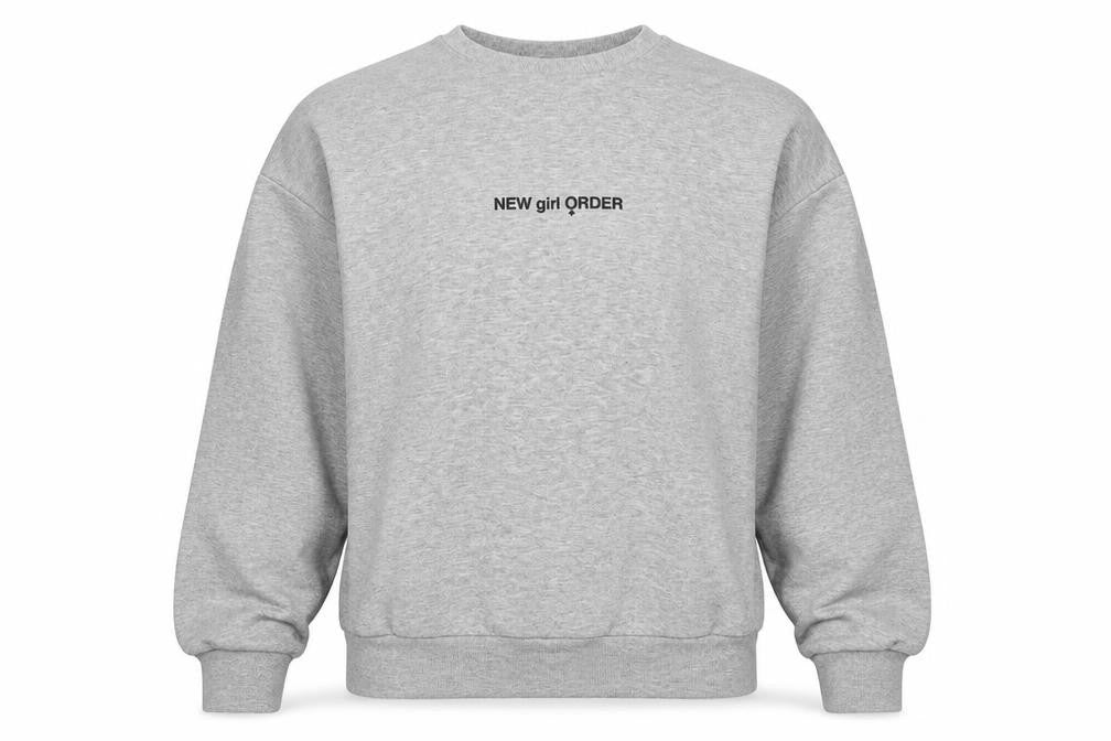 New Girl Order Womens Grey Polyester Pullover Sweatshirt Size 8 Pullover - Tunic Logo