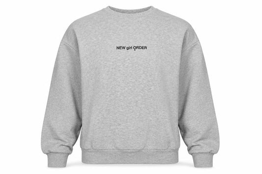 New Girl Order Womens Grey Polyester Pullover Sweatshirt Size 8 Pullover - Tunic Logo