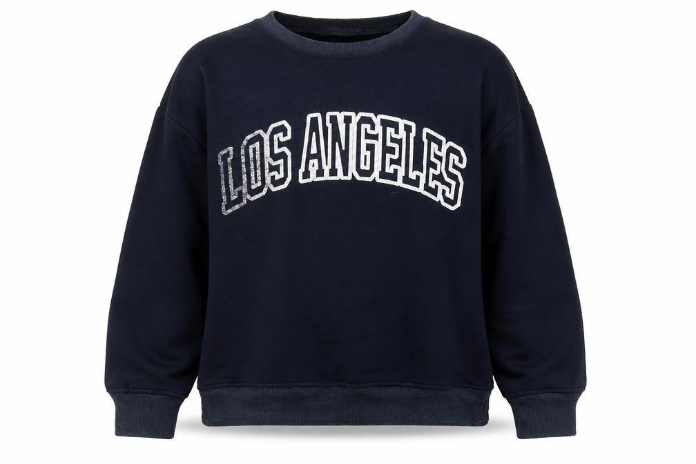 Civico 51 Womens Blue Cotton Pullover Sweatshirt Size M Pullover - Los Angeles