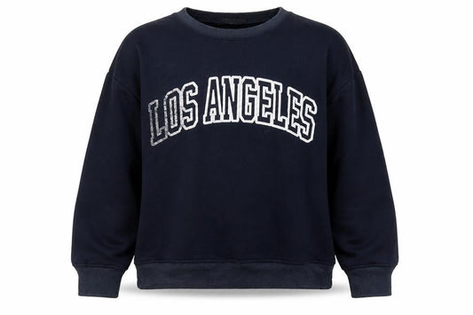 Civico 51 Womens Blue Cotton Pullover Sweatshirt Size M Pullover - Los Angeles