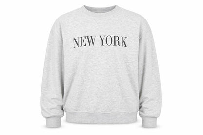 H&M Womens Grey Cotton Pullover Sweatshirt Size XS Pullover - New York