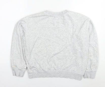 H&M Womens Grey Cotton Pullover Sweatshirt Size XS Pullover - New York