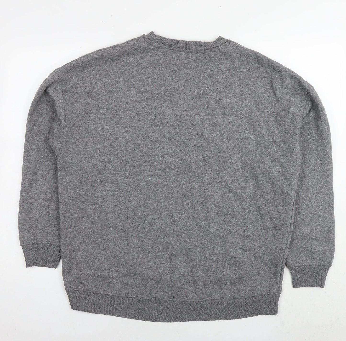 Zara Womens Grey Polyester Pullover Sweatshirt Size S Pullover