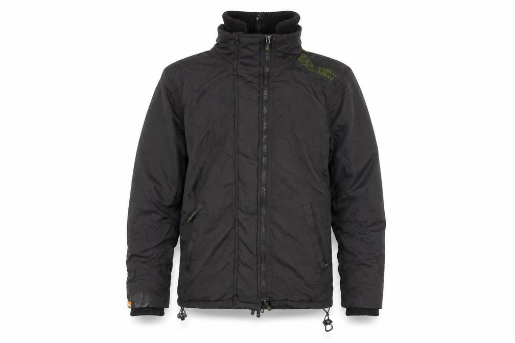 Super Dry Mens Black Bomber Jacket Jacket Size S Zip