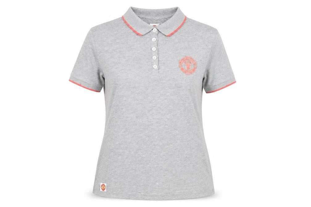 Crest Womens Green Cotton Basic Polo Size 16 Collared - Manchester United