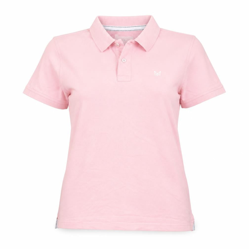 Crew Clothing Womens Orange 100% Cotton Basic Polo Size L Collared