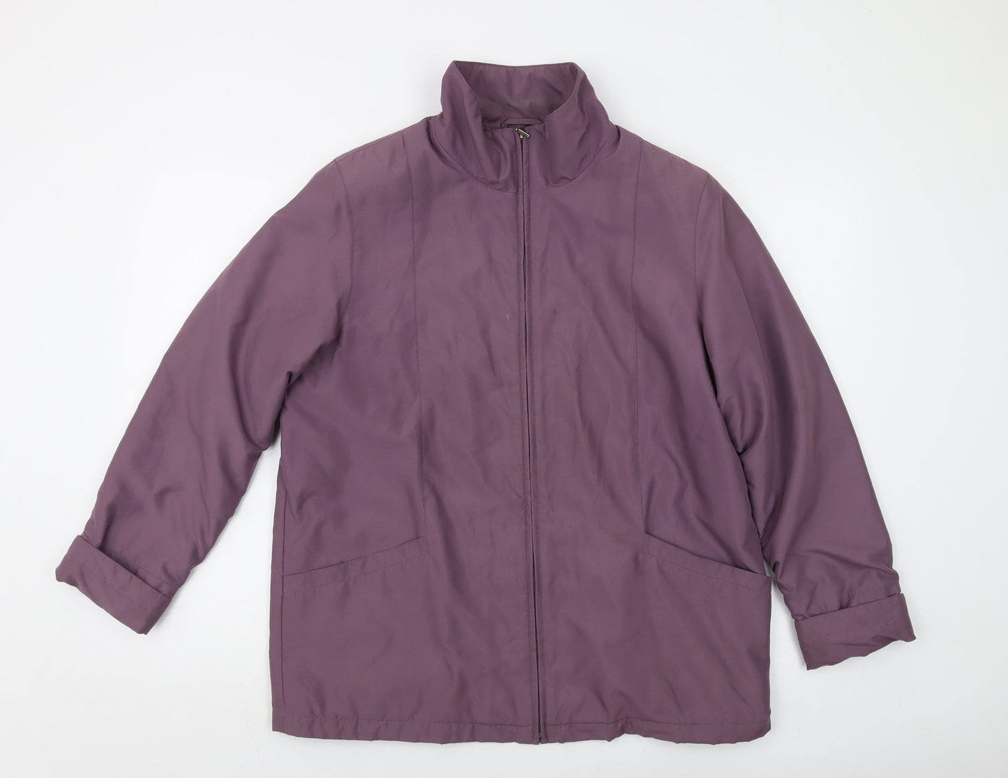 EWM Womens Purple Jacket Size 14 Zip