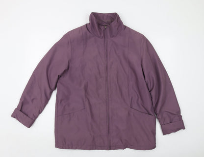 EWM Womens Purple Jacket Size 14 Zip