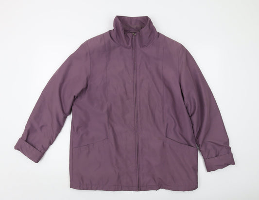EWM Womens Purple Jacket Size 14 Zip
