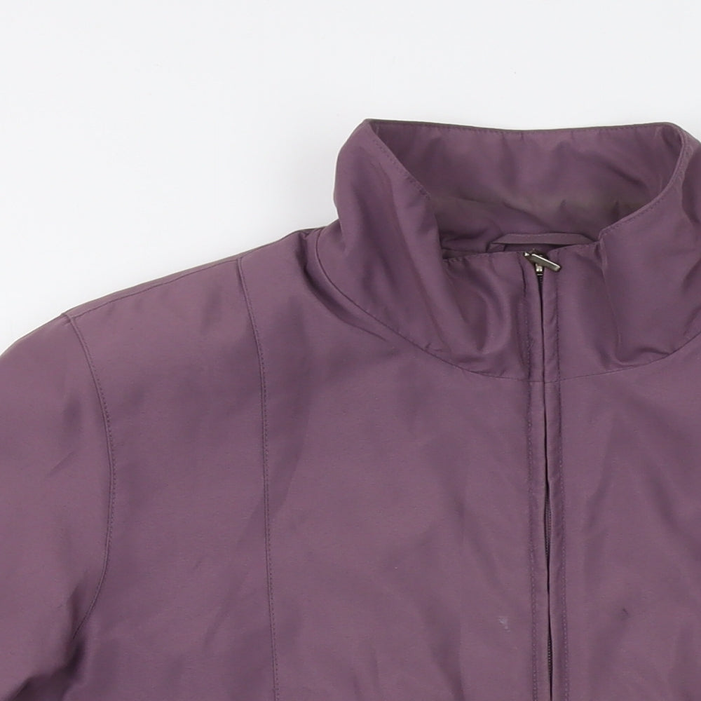 EWM Womens Purple Jacket Size 14 Zip