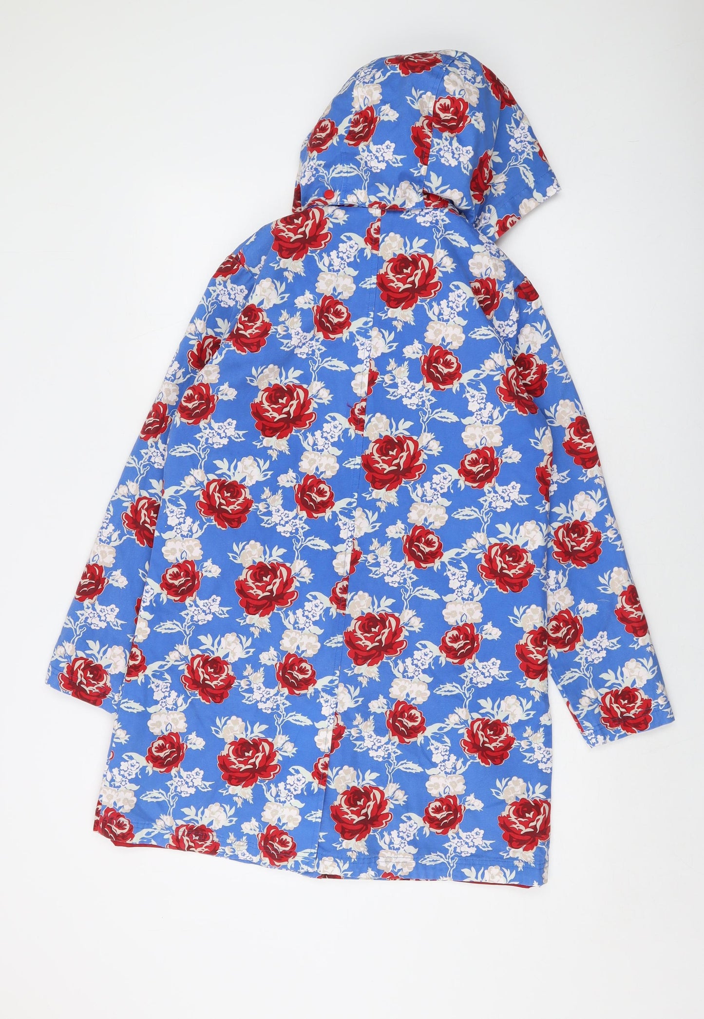 Tulchan Womens Blue Floral Jacket Size 10 Button