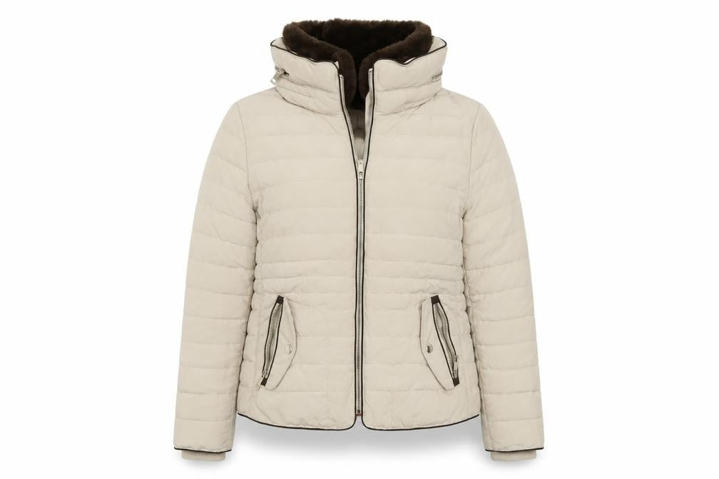 Marks & Spencer Womens Beige Jacket Size 14 Zip