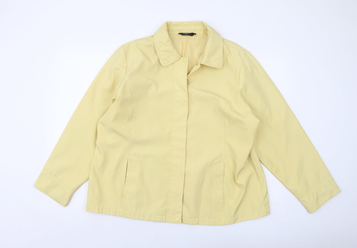 Bonmarché Womens Yellow Jacket Size L Zip
