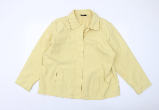 Bonmarché Womens Yellow Jacket Size L Zip