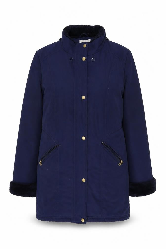 John Lewis Womens Blue Jacket Size 14 Zip