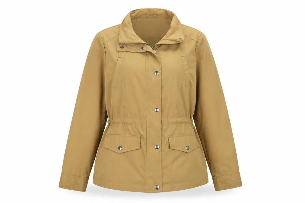 Marks and Spencer Womens Beige Jacket Size 14 Zip