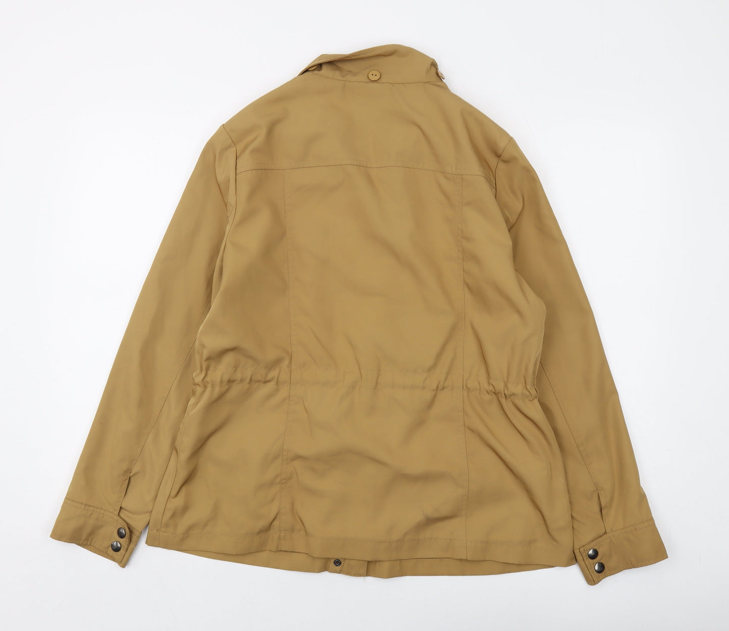 Marks and Spencer Womens Beige Jacket Size 14 Zip