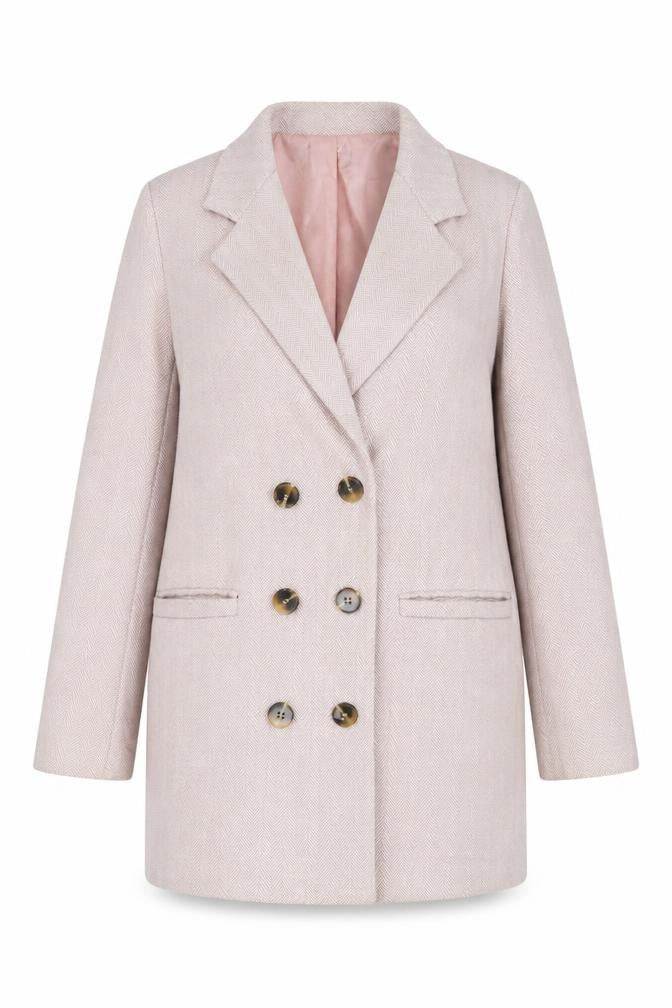 Boohoo Womens Pink Jacket Size 8 Button