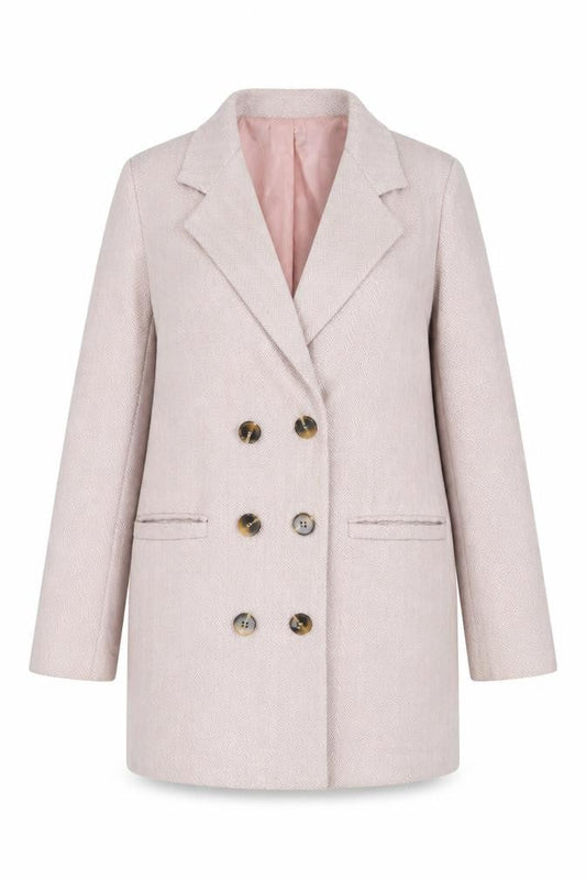 Boohoo Womens Pink Jacket Size 8 Button