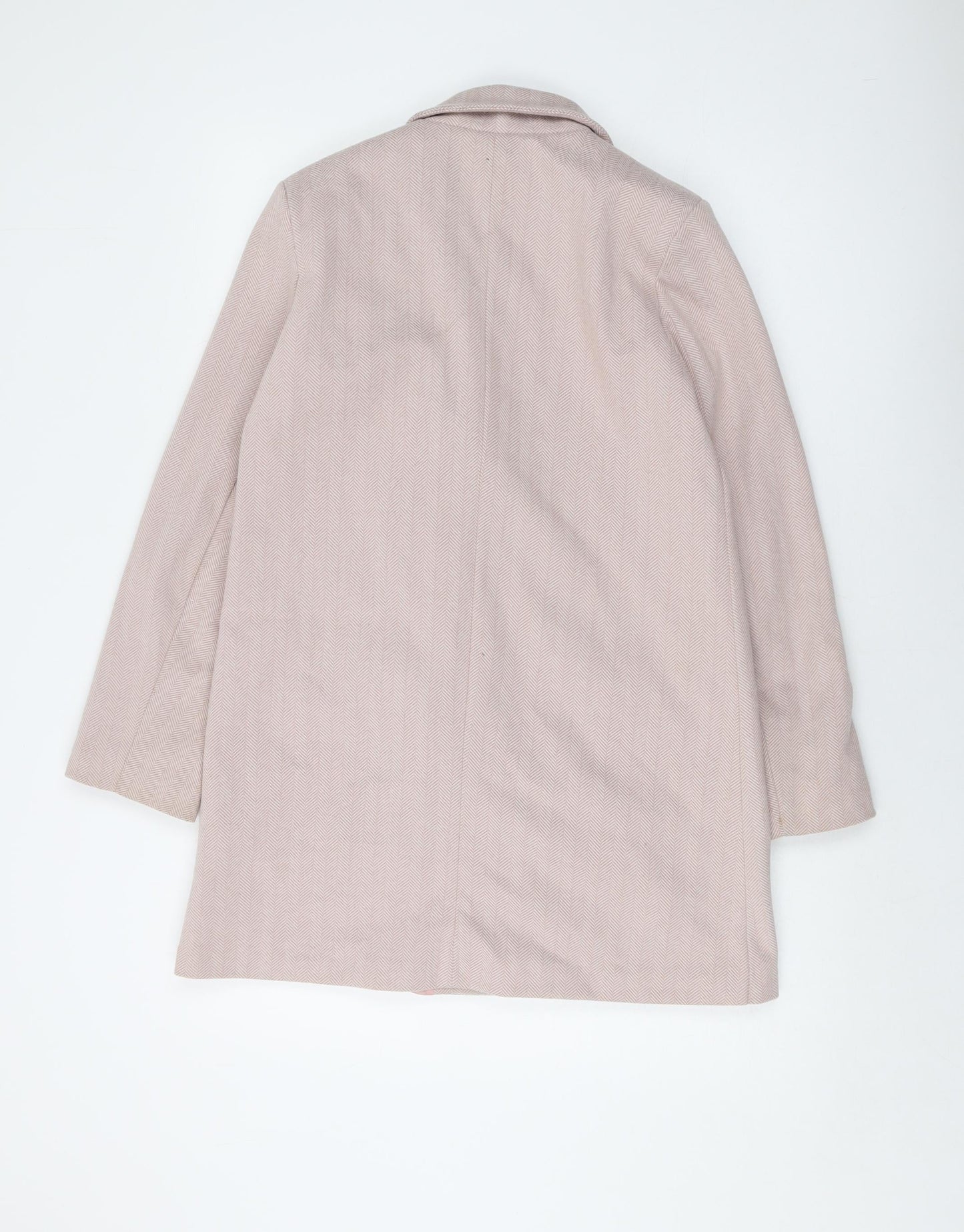 Boohoo Womens Pink Jacket Size 8 Button
