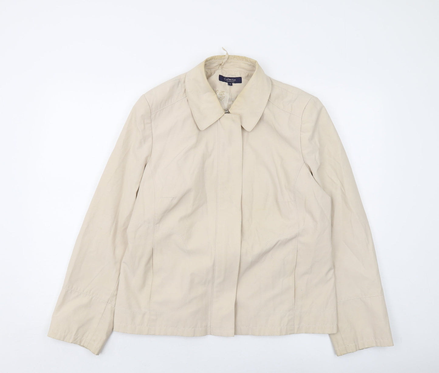 Debenhams Womens Beige Jacket Size 18 Zip