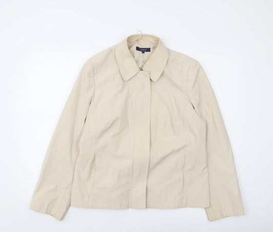 Debenhams Womens Beige Jacket Size 18 Zip