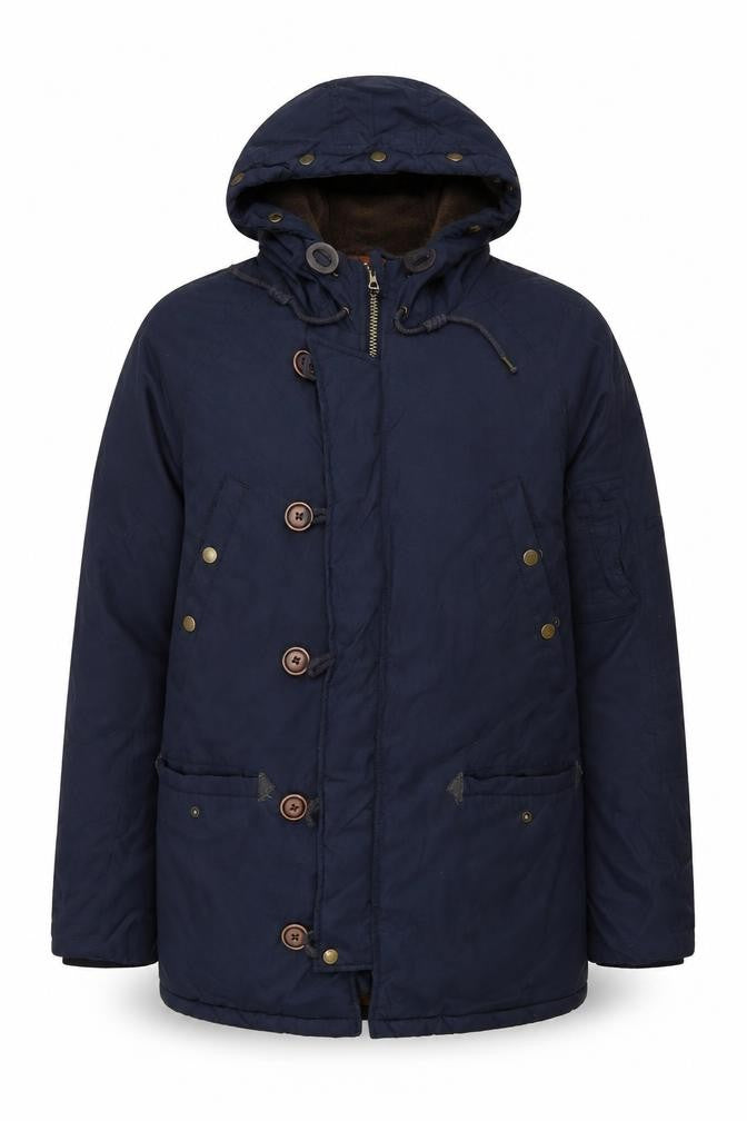 Red Herr Mens Blue Jacket Size L Zip