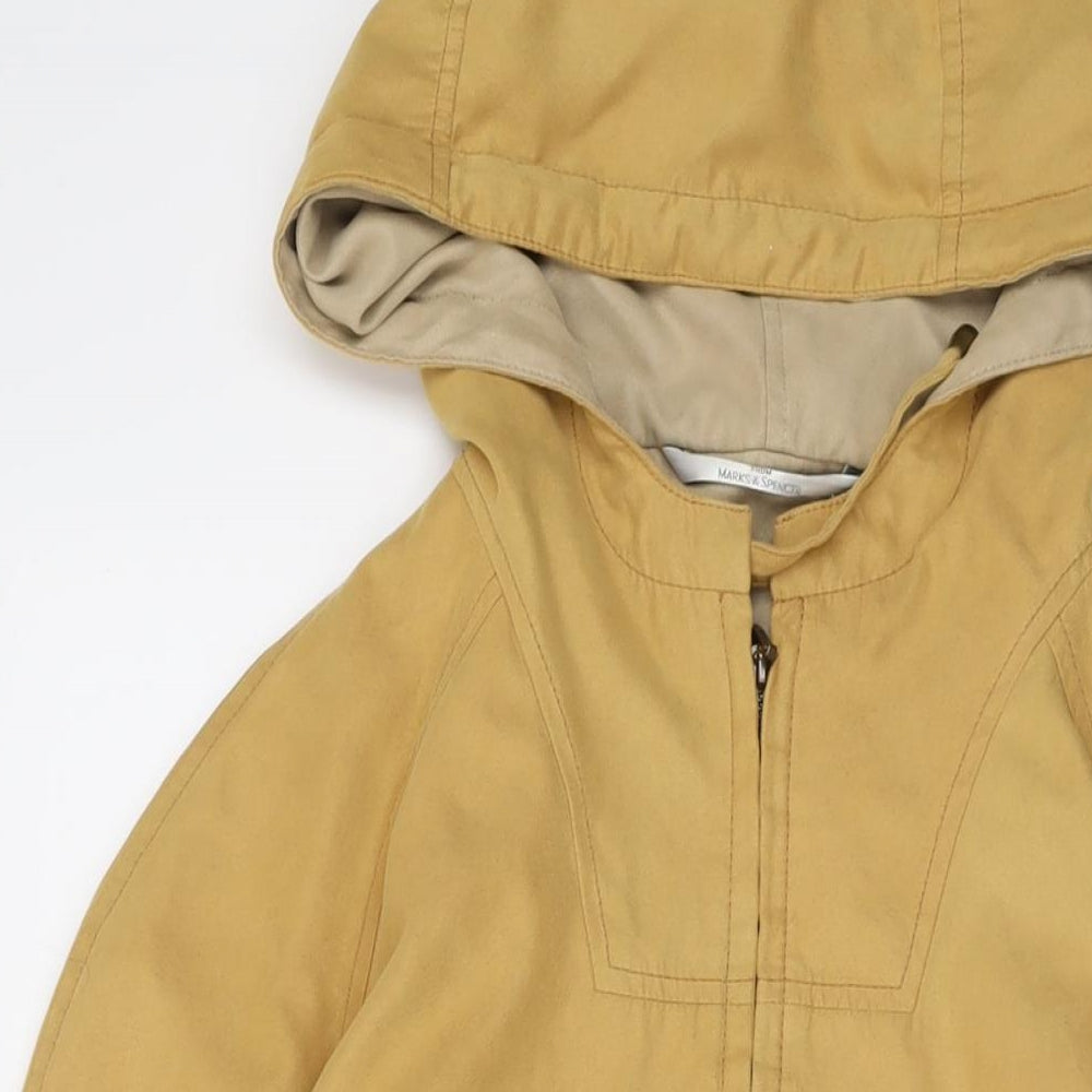 Marks and Spencer Womens Beige Jacket Size 12 Zip