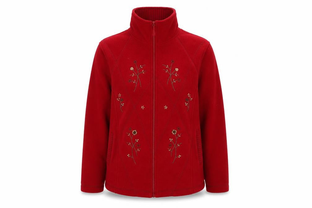 Classics Womens Red Jacket Size 12 Zip