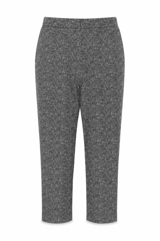 Classic Womens Grey Polyester Trousers Size 14 L29 in Regular Hook & Eye