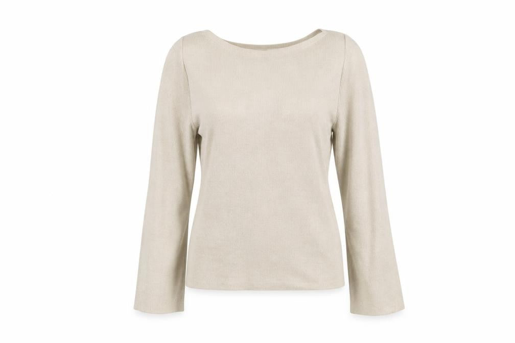 Only Womens Beige Boat Neck Polyester Pullover Jumper Size S