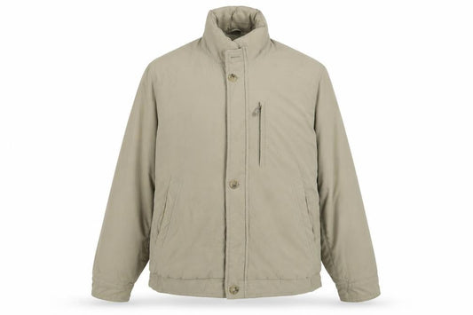 MICROS Mens Beige Jacket Size XL Zip