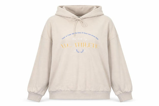 H&M Womens Beige Cotton Pullover Hoodie Size XL Pullover - N.Y.C. Ahletic