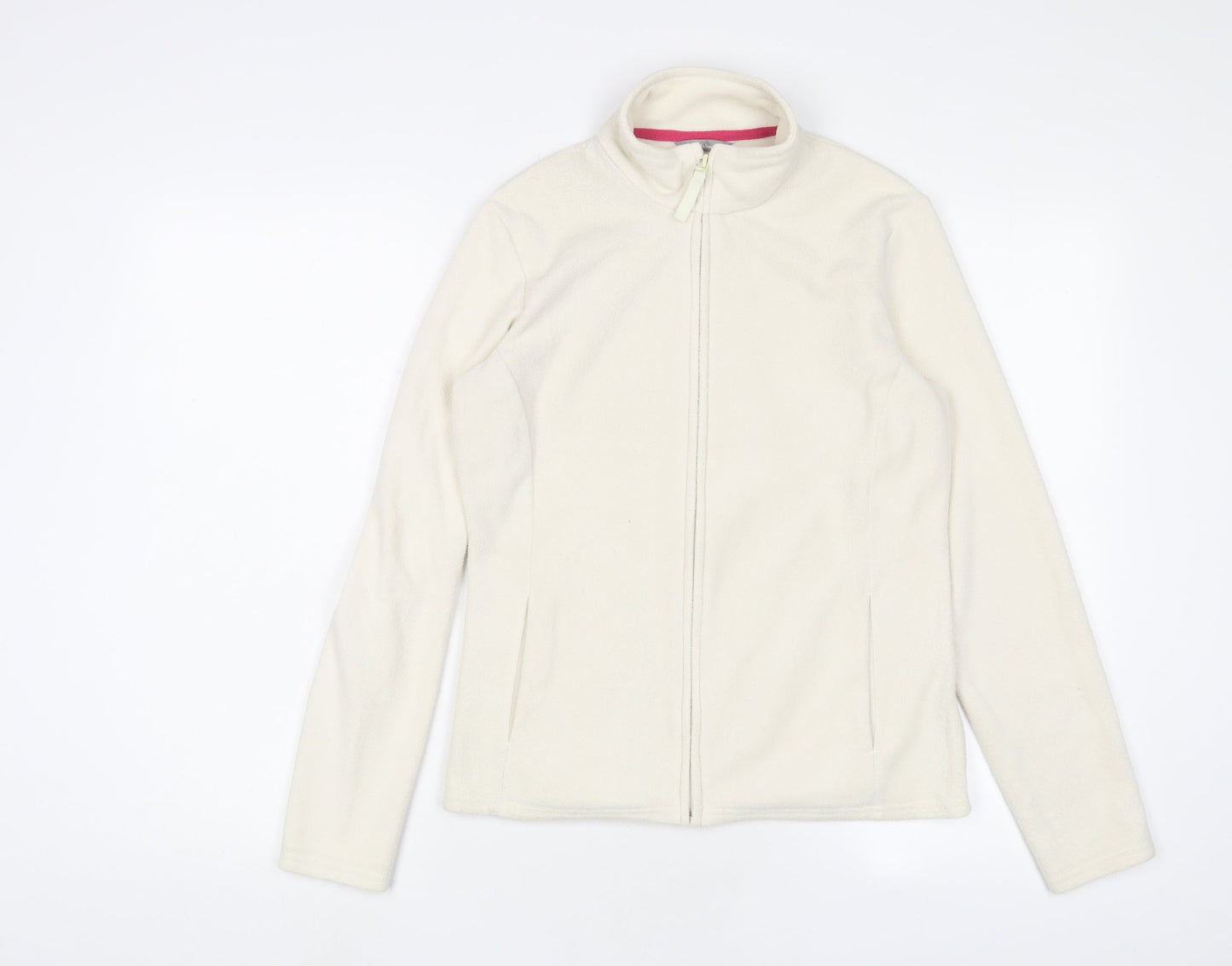 Marks and Spencer Womens White Jacket Size 10 Zip