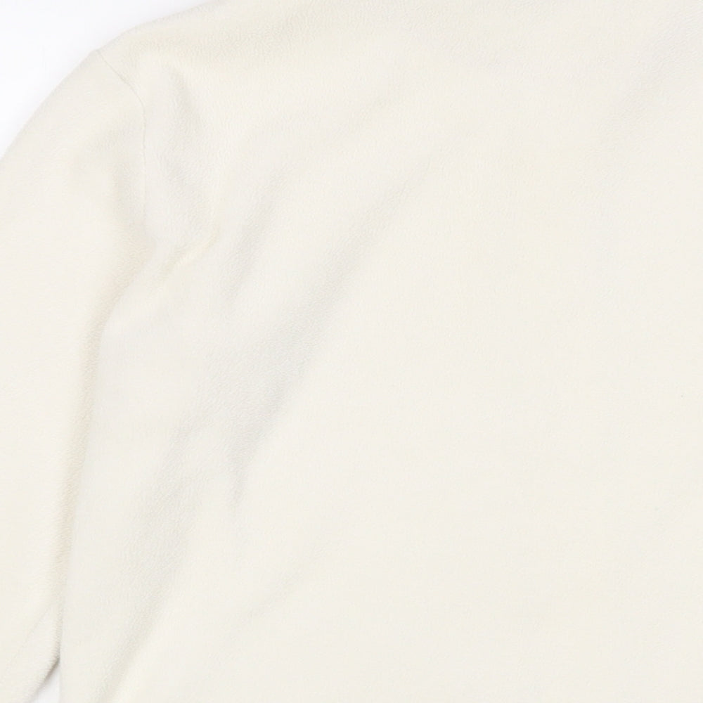 Marks and Spencer Womens White Jacket Size 10 Zip