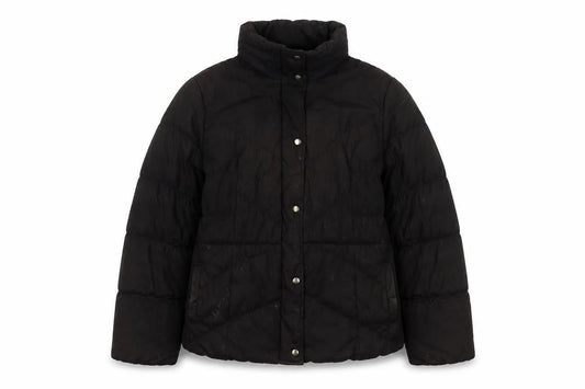 Marks & Spencer Womens Black Quilted Jacket Size L Zip