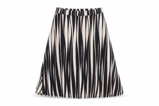 Classics Womens Multicoloured Striped Viscose A-Line Skirt Size 12