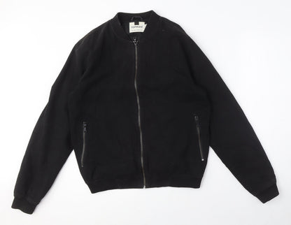 Topman Womens Black Bomber Jacket Size S