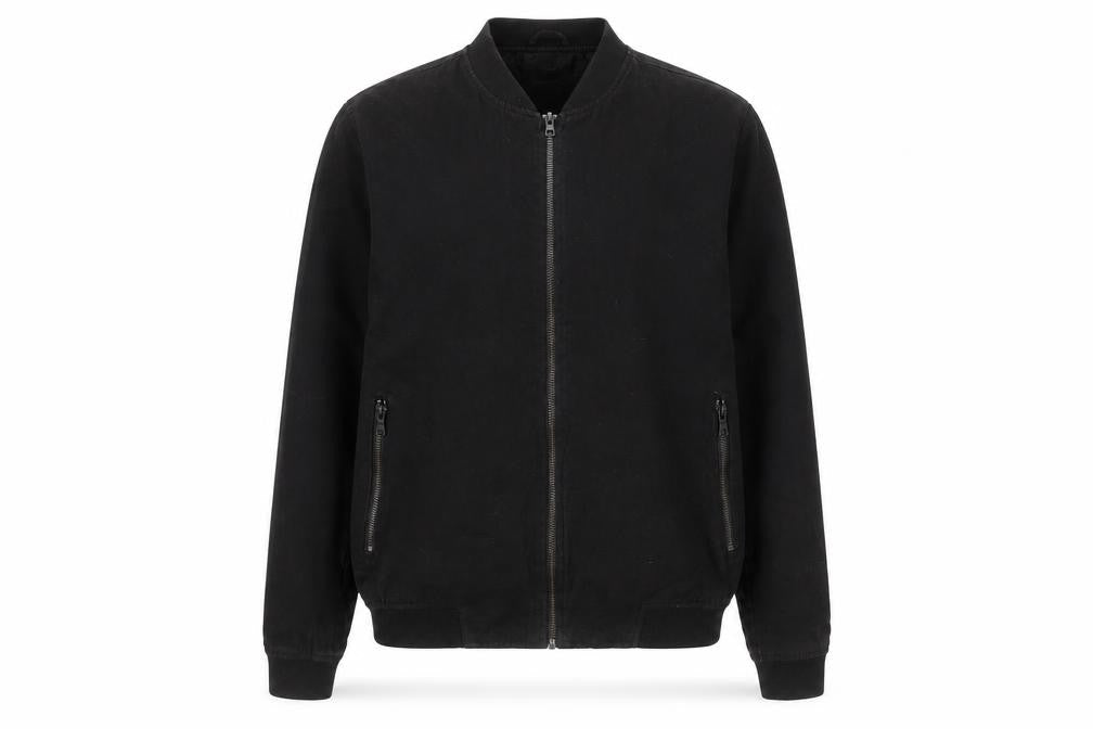 Topman Unisex Black Bomber Jacket Size S