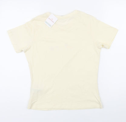 Preloved Disney Womens Ivory 100% Cotton Basic T-Shirt Size S Round Neck - Lion King - Back