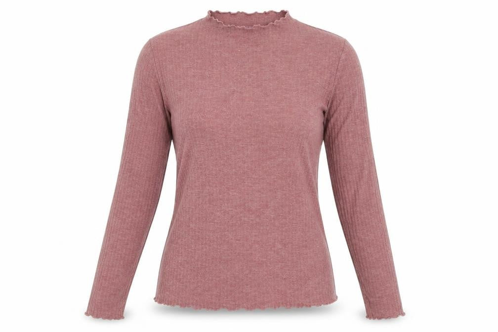 Only Womens Pink Round Neck Polyester Pullover Jumper Size 10