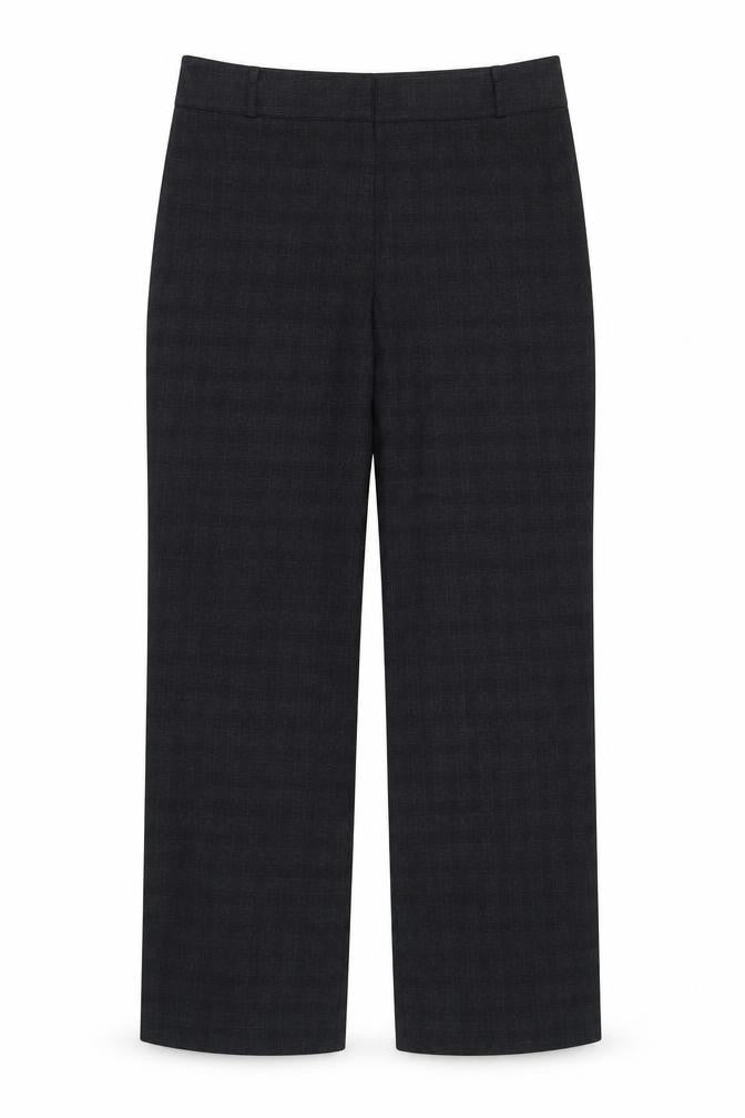 CC Womens Grey Cotton Trousers Size 14 L29 in Regular Zip