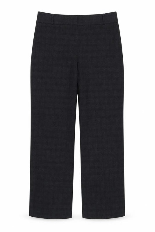 CC Womens Grey Cotton Trousers Size 14 L29 in Regular Zip