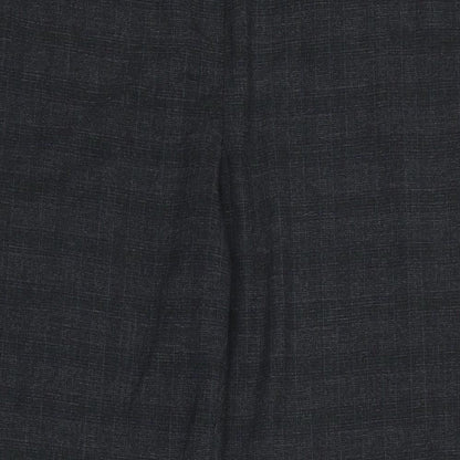 Country Casuals Womens Grey Cotton Trousers Size 14 L29 in Regular Zip